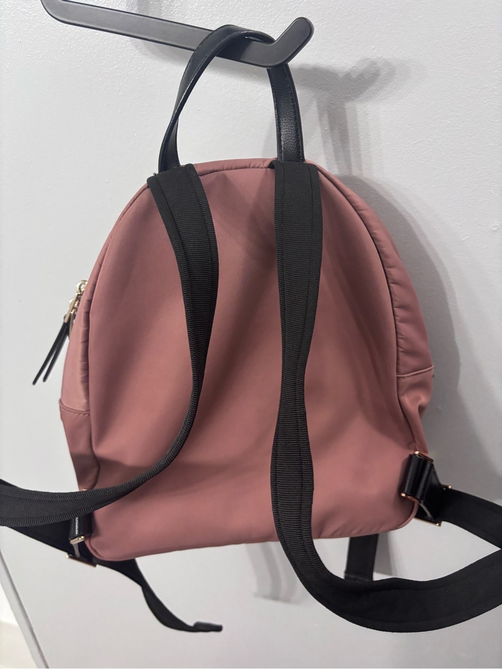 kate spade Rose Blush Nylon Mini Backpack with Black Straps - Picture 2 of 4